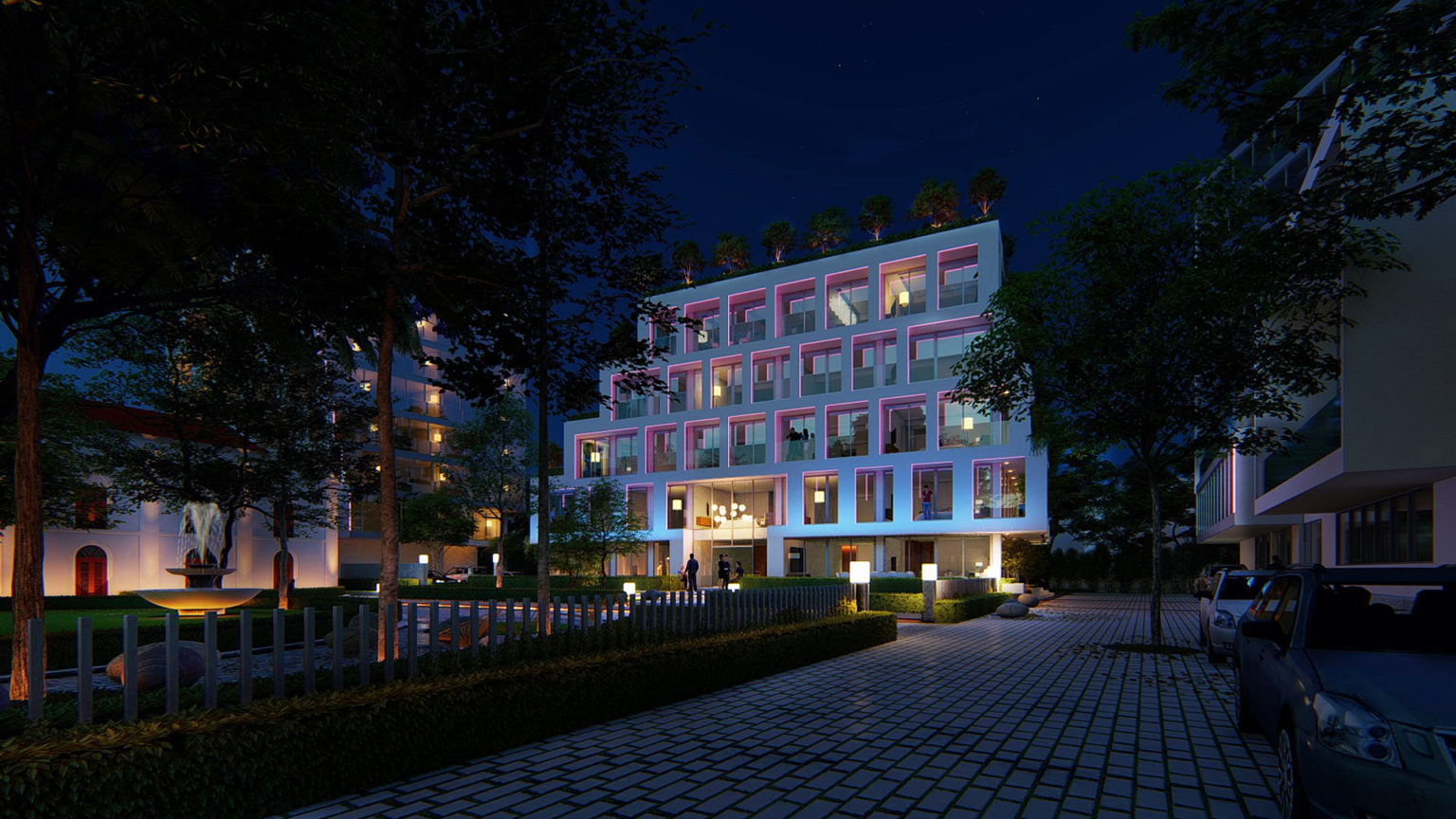 Lighting Green Facade by MAP Design